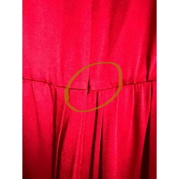 Gucci hammered matt enver satin maxi dress flame black IT42 - Picture 8 of 14